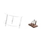 thumbnail image 5 of Mesa Auxiliar Acrílica Para Sala De Estar Con Base De Madera, Organizador, Mesita De Noche Compacta, Dispensador De Pañuelos, Fácil Montaje Para Cocina, Oficina Y Hogar., 5 of 8