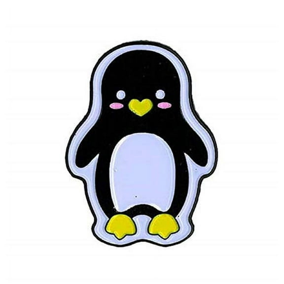 Penguin - Enamel Pin, Officially Licensed Original Artwork by Kris goat - 1.25", Multi-Color