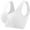 White, variant on GPOECD Plus Size Bras for Women Comfort Sports Bra Seamless Wirefree Breathable Yoga Bra Sleep Workout Running Racerback Sports Bras for Women,Black,XXXXXL