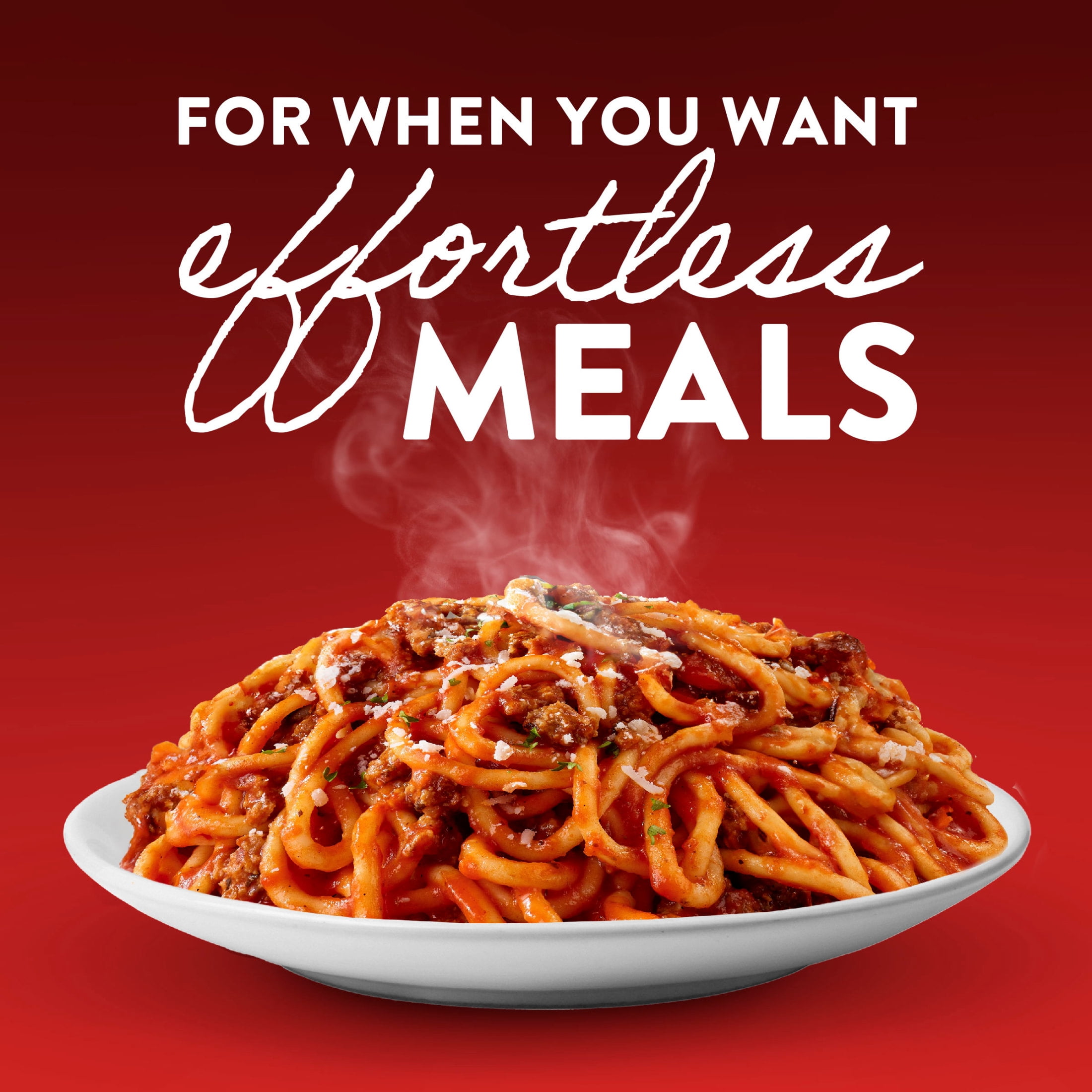 Stouffer’s Spaghetti with Meat Sauce, Single Serve, Frozen Pasta, Single Frozen Meals 12 oz