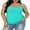 teal, variant on Charmo Womens Plus Size Cotton Tank Tops with Shelf Bra Adjustable Wider Strap Camisole Basic Undershirts 1X-5X