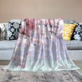 thumbnail image 2 of Patifu Flowers Snow Flakes Sky Warm Lightweight Blanket Soft Fleece Blankets Throw Blanket for Living Rooms Sofa Decor Cow Gifts All Seasons Excellent Hand Feel 60x80in, 2 of 6