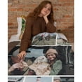 thumbnail image 4 of Personalised Blanket Custom with Picture Text Throw Blanket, Customized Photo Gift Birthday, Holiday, for Dad, Mom, Kids, Pet, Friends or Couples (1 Photo), 4 of 5