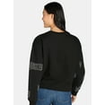 thumbnail image 3 of Wicked Women’s Rhinestud Graphic Cropped Sweatshirt, Sizes XXS-XXL, 3 of 5
