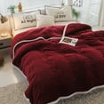 thumbnail image 4 of CJC Flannel Blanket Three-layer Weighted Bed Blanket for Adult Cozy Plush Flannel Sofa Blanket Soft Throw Blanket for Couch 70 * 80 in/80 * 90 in, 4 of 6