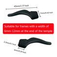 thumbnail image 2 of Juego de 22 Pares de Ganchos Antideslizantes de Silicona Negra para Anteojos YINGFENG, 2 of 6