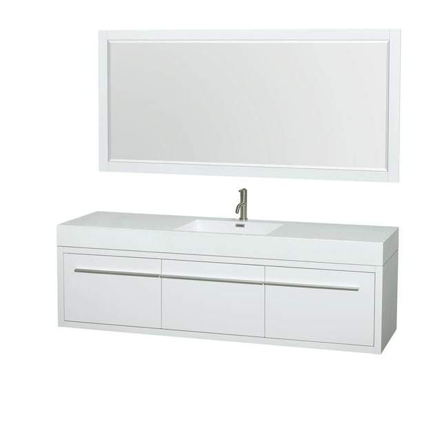 Wyndham Collection Axa 72 Inch Single, 72 Bathroom Vanity Single Sink