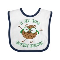 Inktastic I Am One Smart Cookie Boys or Girls Baby Bib