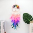 thumbnail image 2 of Atrapasueños grandes de árbol de la vida: plumas de gallo con ágata roja, atrapasueños hecho a mano para decoración de pared de dormitorio (3 piezas), 2 of 5