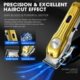 thumbnail image 7 of DSP Professional Hair Clipper for Men, Clipper and Trimmer Set - Electric Clipper for Hair Cutting, Cordless Barber Clipper Set with LED Display for Men Gift (Gold), 7 of 7