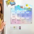 thumbnail image 4 of Danhjin Message Board Colored Acrylic Week Plan Memo Message Board With Erasable Refrigerator Sticker 1ml, 4 of 8