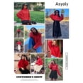thumbnail image 3 of Asyoly Womens Chunky Cable Knit Turtleneck Sweater Balloon Long Sleeve Solid Color Casual Pullover Winter Warm Jumper Loose Tops Outerwear S-XXL, 3 of 6