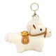 thumbnail image 2 of Colgante de bolso con forma de caballo, accesorio para bolso con llavero y anillos de peluche creativos. Blanco, 2 of 7
