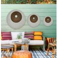 thumbnail image 4 of Screen Gems Round Double Layer Ribbed Finish Wall Decor, 19 x 2.56, 4 of 4