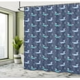 thumbnail image 5 of Ambesonne Unicorns Shower Curtain, Fantasy World Flying Horse, 69"Wx70"L, Dark Lavender Sky Blue, 5 of 5