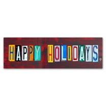 Trademark Fine Art 'Happy Holidays' Canvas Art by Design Turnpike