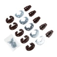 thumbnail image 1 of Diapositivas de cajón Set 5 juegos prácticos con respaldo de metal y tornillos Reparación del cajón Piezas de reparación Cajón de cajón con rodillo, 1 of 10