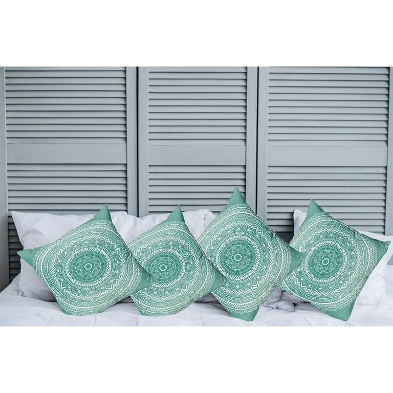 Teal boho throw pillow sales