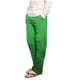 thumbnail image 1 of Pantalones de pijama largos de poliéster para hombre, informales, con estampado a cuadros, holgados y deportivos., 1 of 4