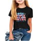 thumbnail image 2 of Odeerbi Chicos Niñas 4 de Julio Camiseta Manga Corta Día de La Independencia Camiseta Gráfica, 2 of 7