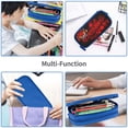 thumbnail image 3 of Geometry Dash Big Capacity Pencil Case, Aesthetic Pen Pouch Storage Bag, Office Supplies Organizer, Pen Cases Pencil Bag with Multiple Compartments, 3 of 7