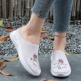thumbnail image 2 of LEAVINGSUO Shoes for Women Versatile Plus-Size Round-Toe Mesh Breathable Soft-Soled Shoes Spring/Summer Style Trendy Comfortable Shoes White 36, 2 of 7
