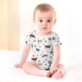 thumbnail image 3 of Watercolor Cows Boho Floral Baby Bodysuit Boy Girl Outfit Gifts Highland Cow Wildflowers Leaves Newborn Infant Onesie Bodysuit, 3 of 7