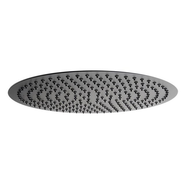 ALFI RAIN16R-BM Pommeau de Douche Pluie Rond Ultra-Fin 16 Po, Acier Inoxydable Noir Mat