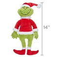 Dr Seuss' The Grinch Who Stole Christmas, Santa Grinch Stuffed Animal ...