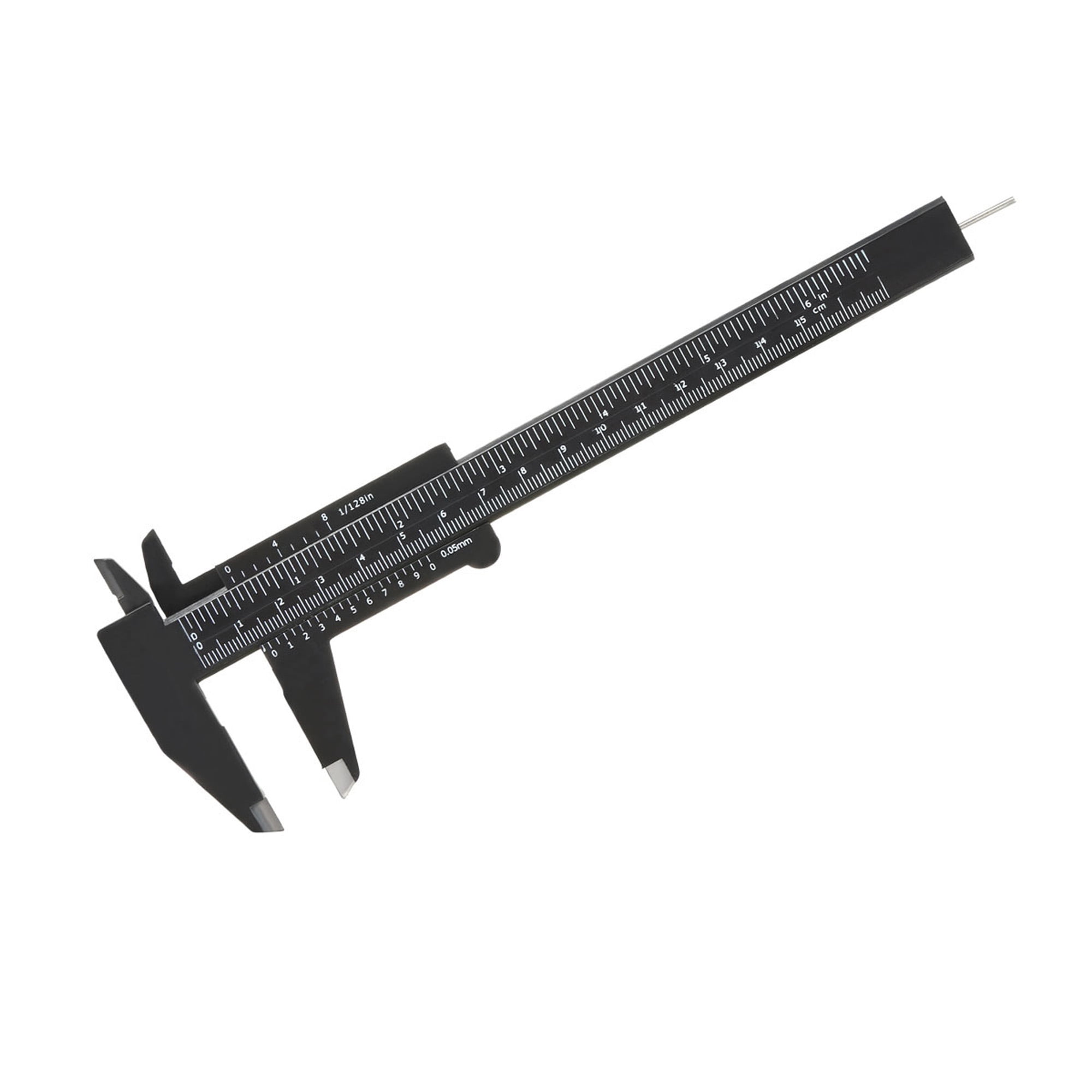 Vernier Caliper 150mm 6 Inch Metric Double Scale Plastic Ruler