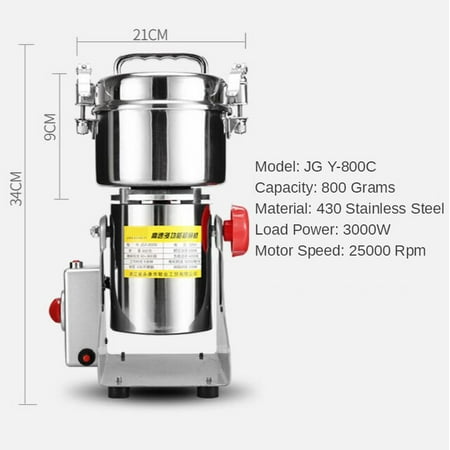 

Household appliances Electric Grinder Swing Type Dry Food Grinder Three-layer Blade 25000RPM High-speed Crushing Spice Herb Grain Crusher