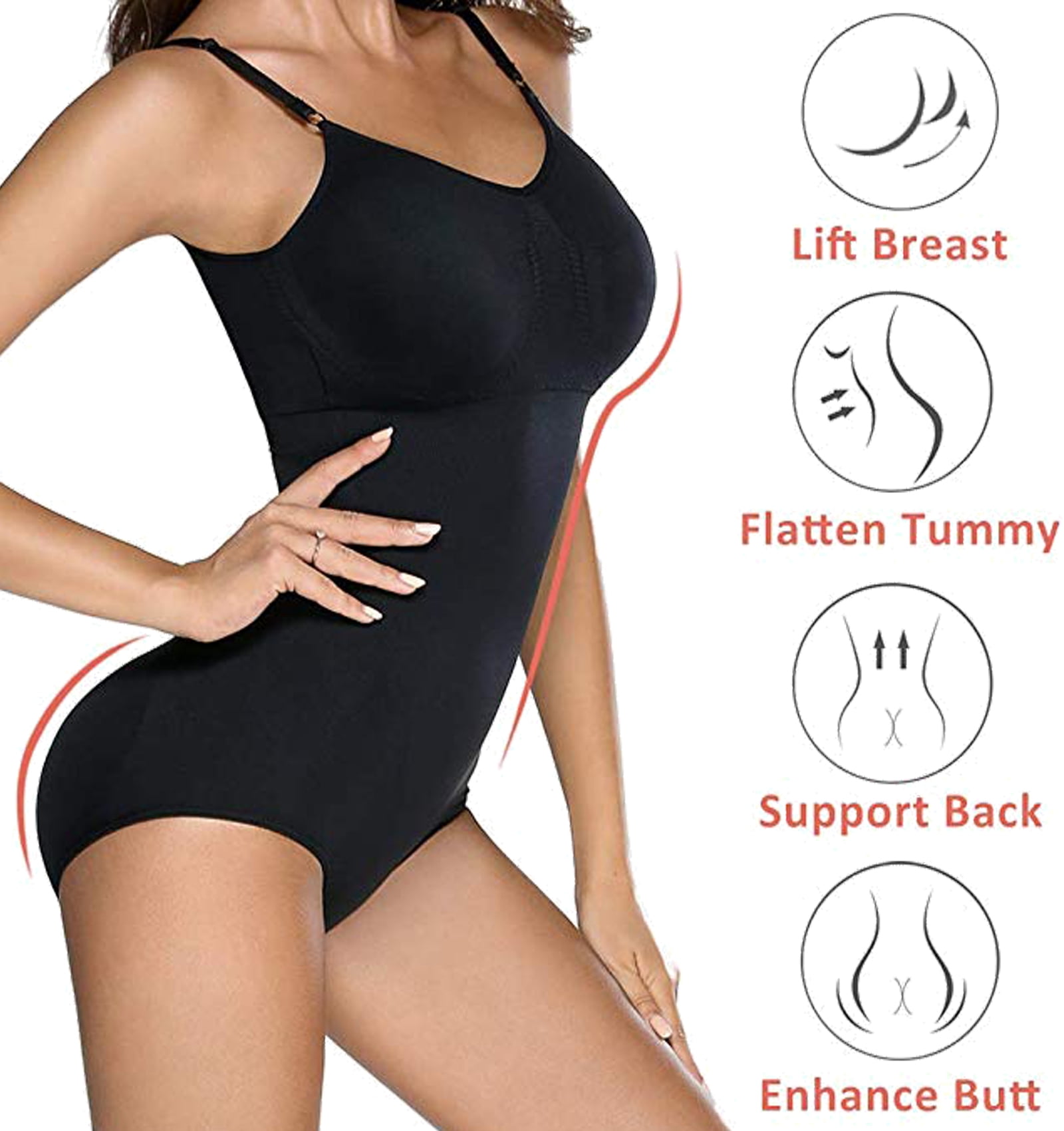 SHAPERIN SHAPERIN Body Briefer for Women Tummy Control Bodysuit