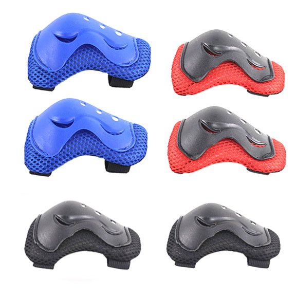 SPRING PARK 6Pcs/Set Sports Kids Knee Pads Elbow Pads Wrist Guards Protective Gear Set for Skateboarding Skating Bike Rollerblade Bicycle Inline Scooter Riding