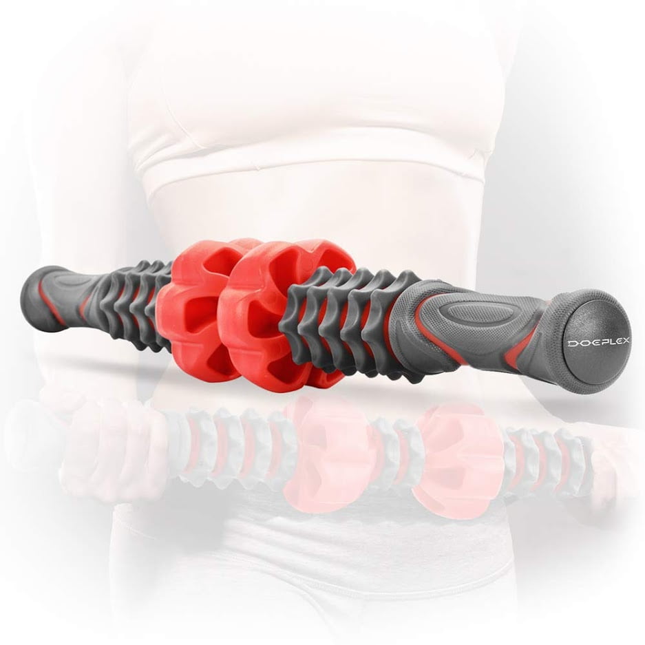 Doeplex Muscle Roller Massage Stick for Athletes, 20 Inch Body Massager