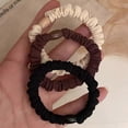 thumbnail image 4 of 8Pieces Elastic Scrunchies MultiUse Stretchy Hair Bands Solid Color Hairtie For Women Girl Hair Styling Essential Multicolor, 4 of 4