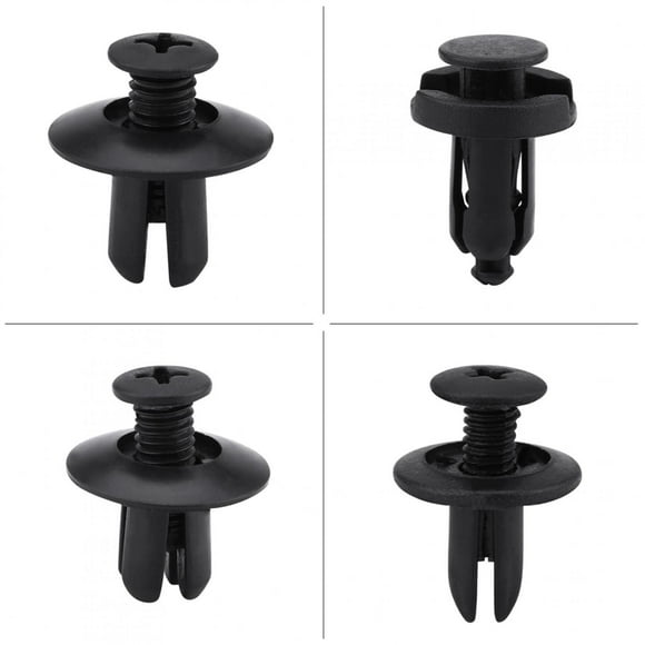 100pcs 6 Sizes Assorted Car Body Push Pin Rivet Trim Clip Panel Push Retainer, Car Retainer Clips, Plastic Fasteners Kit Auto Push Pin Rivets Set with Fastener Remover, Universal