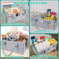 thumbnail image 4 of Baby Diaper Caddy Organizer for Girl Boy Large Nursery Storage Bin Basket Portable Holder Tote Bag for Changing Table and Car Baby Shower Gifts Newborn Essentials Baby Registry Must Haves Items, 4 of 6