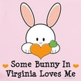 thumbnail image 2 of CafePress - Some Bunny In Virginia Loves Me Infant Bodysuit - Baby Light Bodysuit, Size Newborn - 24 Months, 2 of 4