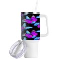 thumbnail image 2 of SKYSONIC 40oz Colorful Butterflies Tumbler With Lid And Straw Travel Coffee Mug Stainless Steel Insulated Thermal Tumblers Cup, 2 of 7