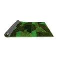 thumbnail image 2 of Ahgly Company Indoor Square Abstract Green Modern Area Rugs, 4' Square, 2 of 4