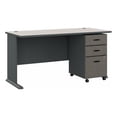 thumbnail image 1 of Series A 60" Desk with Mobile File Cabinet in Slate - Engineered Wood, 1 of 5