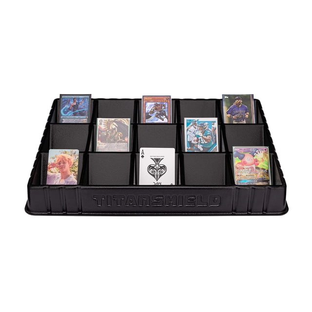 Bandeja clasificadora y distribuidora de cartas TitanShield (1 paquete), negra