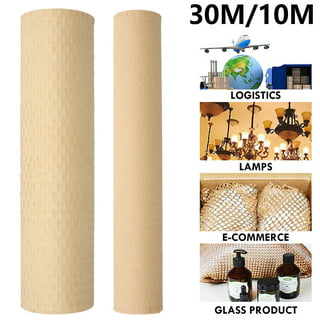 Muross Packaging Paper,Honeycomb Cushioning Wrap Roll Perforated-Packing  for Packing & Moving Void Fill Paper