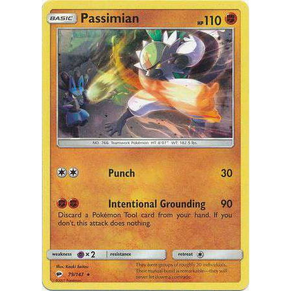 Pokemon Burning Shadows Passimian #79