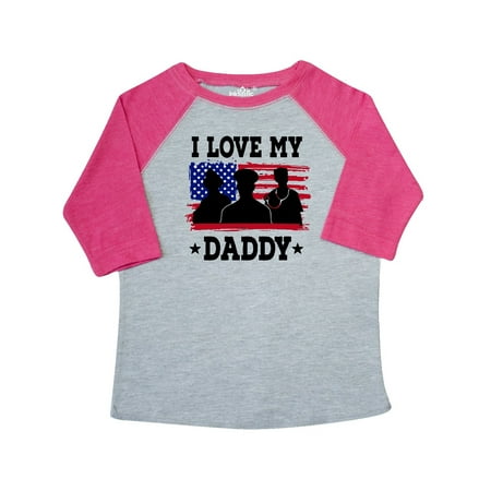 

Inktastic Military Dad I Love My Daddy Gift Toddler Boy or Toddler Girl T-Shirt