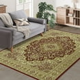 thumbnail image 6 of Area Rug Entryway Doormat Rug Vintage Area Rug Non Slip Persian Area Rug Kitchen Rug Low Pile Distressed Carpet for Living Room Bedroom., 6 of 9