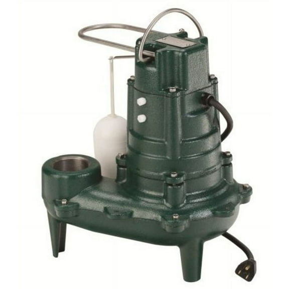 Zoeller 267-0006 2 in. 0.5 HP Cast Iron Sewage Pump with 25 ft. Cord Vertical Float