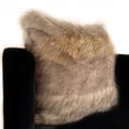 thumbnail image 3 of Plutus Brands PBSF1512-P-2626-DP Gray Wolverine Pelage Animal Faux Fur Luxury Throw Pillow - 26 x 26 in., 3 of 3