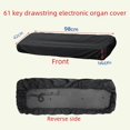 thumbnail image 1 of Funda para piano eléctrico digital de 88 teclas, funda para piano electrónico de 61 teclas, funda para piano, funda antipolvo, con correa retráctil, 1 of 4