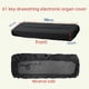 thumbnail image 1 of Funda para piano eléctrico digital de 88 teclas, funda para piano electrónico de 61 teclas, funda para piano, funda antipolvo, con correa retráctil, 1 of 4